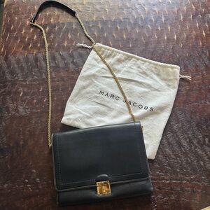 Marc Jacobs vintage Black Crossbody Bag with Gold Hardware